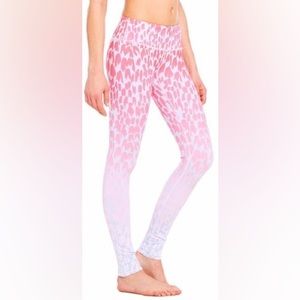 Alo Yoga Women’s Pink Leopard Airbrushed Leggings